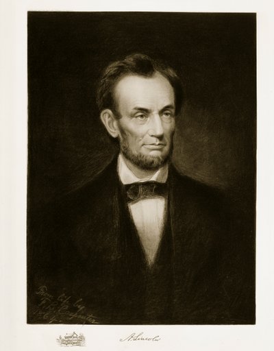 Abraham Lincoln, 16º Presidente de los Estados Unidos de América, 1864, pub. 1901 de Francis Bicknell Carpenter